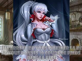 weiss dominates in rwby hentai joi