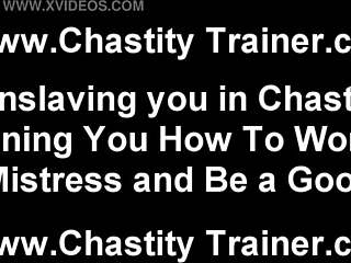 Femdom Teases Slave to Lose Cock Control