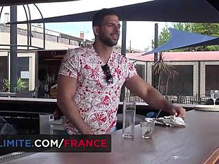 Hot teen hooks up with bartender on holiday fling