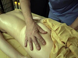 Rebecca enjoys a relaxing full body massage session at the spa