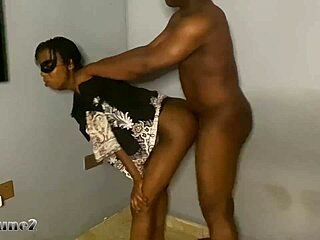 Curvy Ebony Babe Craves Quick Classroom Action Before Heading Back