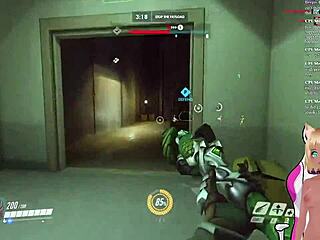 vtuber lewdneko plays overwatch and gets spanked in part 2