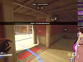 vtuber lewdneko plays overwatch and gets spanked in part 2