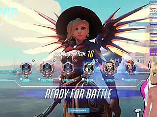 vtuber lewdneko plays overwatch and gets spanked in part 2