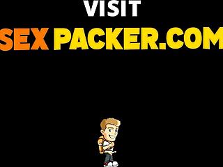 can the flexible brunette contort her throat?