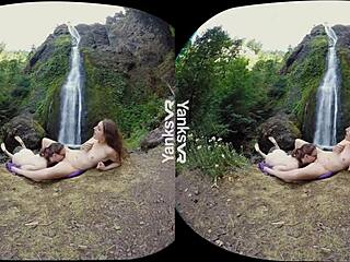 Yanks Vr Presents Brunette Lesbian Sierra Reaching Orgasm Through Outdoor Masturbation