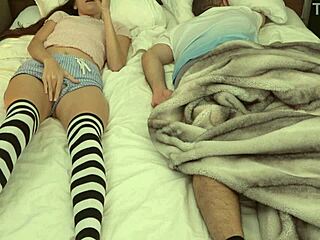 Took Stepdad's Phone to Masturbate Beside Him