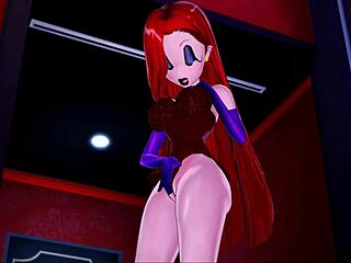 Jessica Rabbit Fingers Her Pussy In A Hotel Room - Cartoon Hentai.