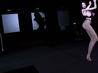 3D asijská zralá milfka láká obrovské péro v sexy oblečku