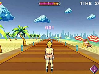 Roller babe hentai game pornplay ep 1 public creampie and 69 at the beach!