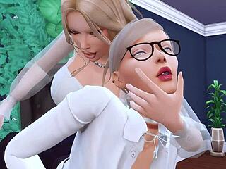 Perverted Futanari Secretary Seduces Strict Boss in Sims 4 Rough Sex Hentai