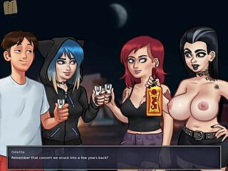 Summertime saga episode 115 with small 18+ tits in game