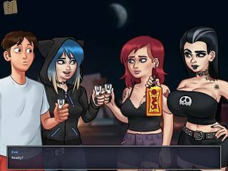 Summertime saga episode 115 with small 18+ tits in game