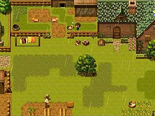 Lost lagoon harem hentai game ep 3, she falls in water without panties.