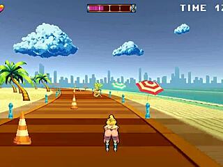 Roller babe hentai game pornplay ep 1 public creampie and 69 at the beach!