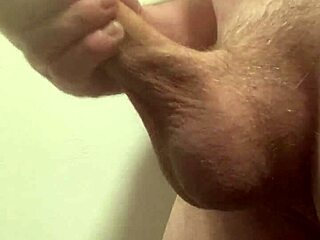 Masturbating AT WORK leads to horny cumshot in office