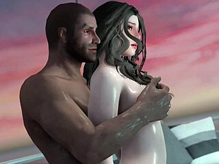 Cute teen gives thigh-fuck in 3d skyrim porn 😈