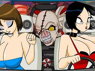What is love? Resident Evil animation flash with wild monster boobs! 😈