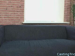 Cocksucking casting amateur gets banged in group doggystyle