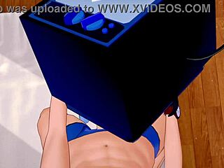 Frotando Vagina de TV Woman Para Calentarla Duro. Anime Hentai Action Unfolds!