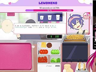 LewdNeko Vtuber Plays Naughty Femboy Burgers Game