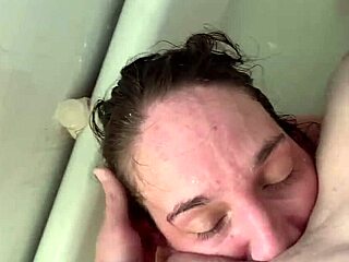 Balls Deep Bathtub Double Cum Eating Facial? Piss Drenched Too!