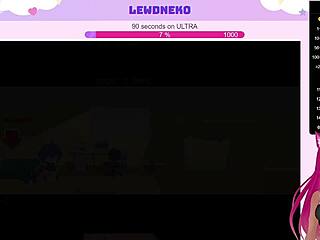 LewdNeko Vtuber Plays Naughty Femboy Burgers Game