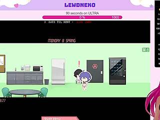 LewdNeko Vtuber Plays Naughty Femboy Burgers Game