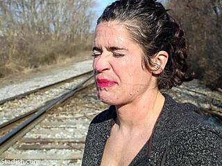 bukkake blast with my hot milf mother-in-law, total mess!