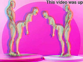 Twins interacting with girls in anime cartoon style