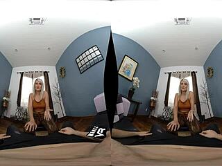 in this vr scene, victoria stephanie reveals her secret while getting fingered and assfucked by a big cock