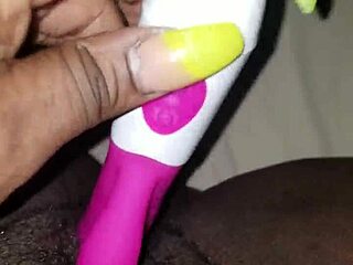 Up close wet pussy play with dying toy