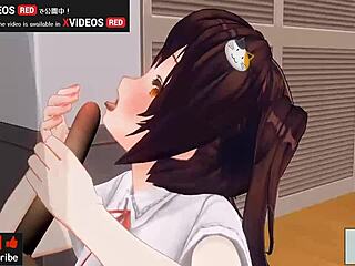 Uncensored japanese hentai anime handjob and blowjob asmr earphones recommended