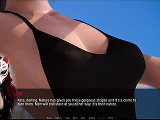 Kate's wild beach game with milf brunette