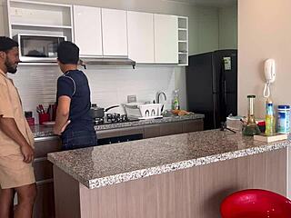 Bartender Seduces Curious Straight Client in Secret