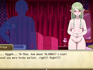 lethargic angel bound in public, fingering with toys for credits