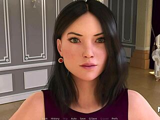 在这个3D动漫游戏里，熟女脱光衣服，爱上18+少年的大鸡巴