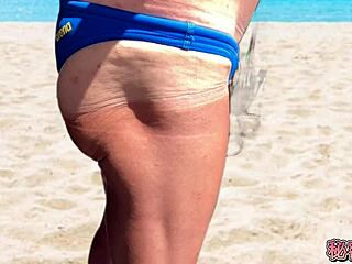 Do cocks and buttocks stick out of your swimsuit in secret school?