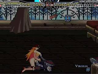 JESSICA battles WARUGIRIA in paid character scene, leading to intense cumshot