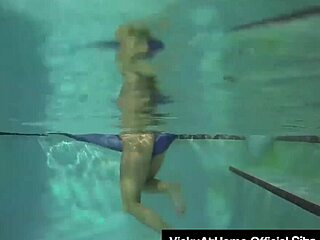 Blonde Vicky Vette and brunette Teal Conrad lick wet pussy lips 😏