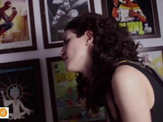 Fucking girlfriend dressed as batgirl with deepthroat and muff diving