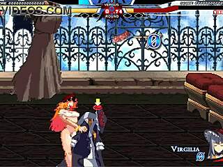 JESSICA battles WARUGIRIA in paid character scene, leading to intense cumshot