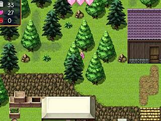 noelle tries her best to give a blowjob and handjob in this anime game