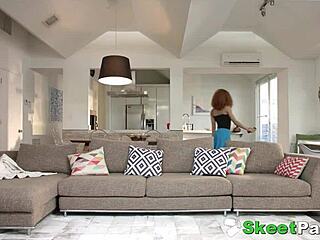 Hot ebony babysitter kendall woods feels guilty and fucks her client