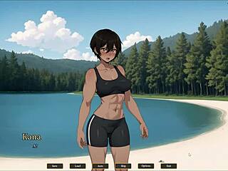 Tomboy gets creampied in forest hentai scene