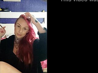 Sensual Girl Smoking and Teasing with Big Natural Tits in Hot Webcam Show.