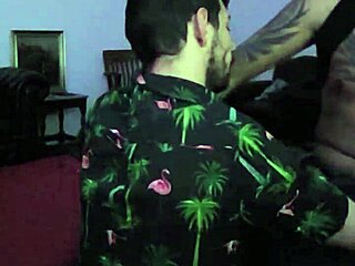 This gay amateur gives a deepthroat blowjob to a monster cock in homemade POV