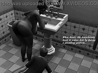 I crave that milf's big tits in this christmas parody fucking