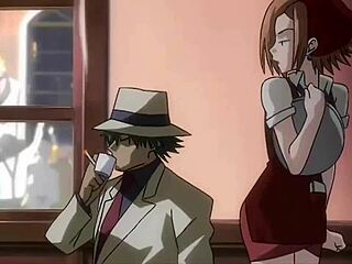 black cat cap 1 episode in the anime series featuring the black cat character in cartoon style