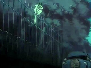 black cat cap 1 episode in the anime series featuring the black cat character in cartoon style